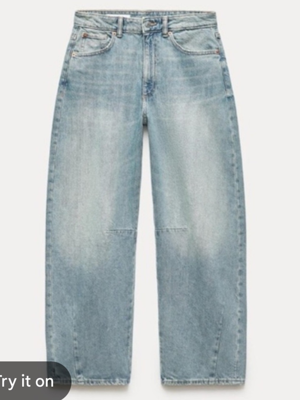 Zara Light Blue TRF - Relaxed Balloon Fit